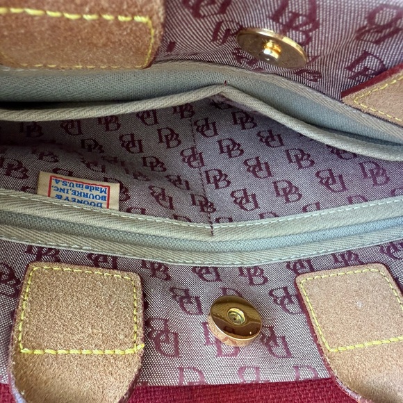 Dooney & Bourke Pink and Tan Satchel Bag - Picture 10 of 14